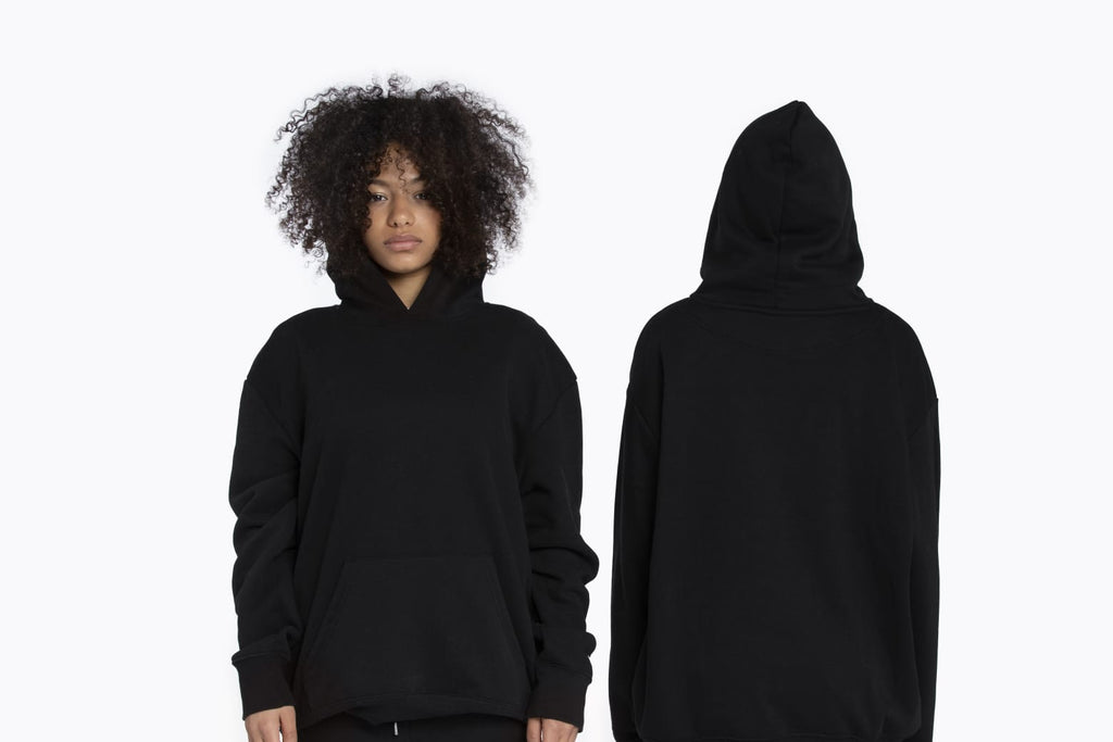 Hoodie Noir Essentiel – Sweat Unisexe pour Homme & Femme