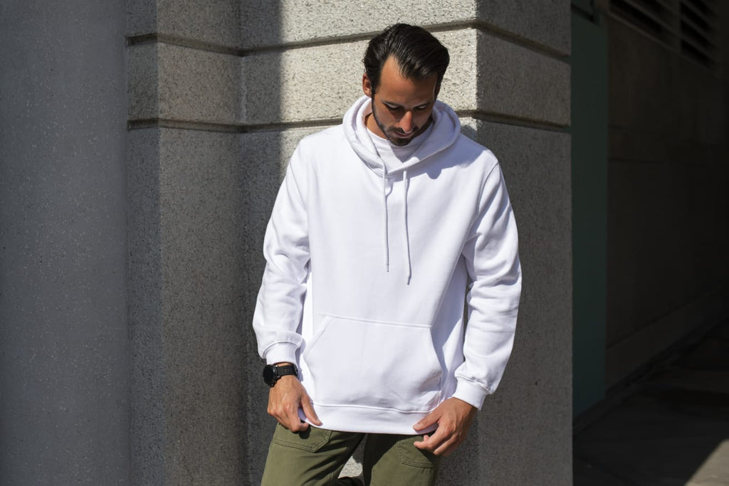 Hoodie Blanc Essentiel – Sweat Unisexe pour Homme & Femme