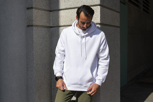 Hoodie Blanc Essentiel – Sweat Unisexe pour Homme & Femme