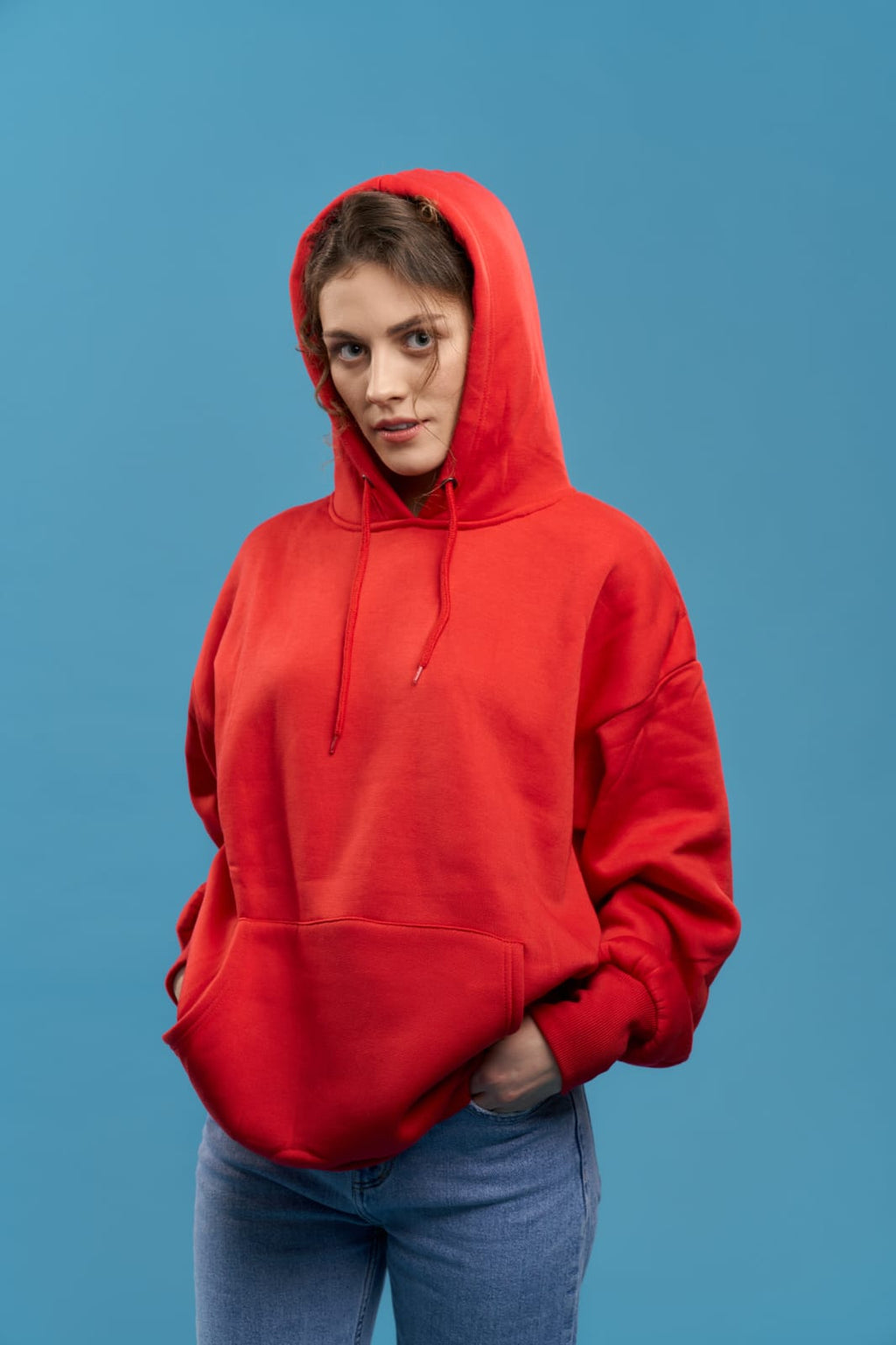 Hoodie Orange Essentiel – Sweat Unisexe pour Homme & Femme